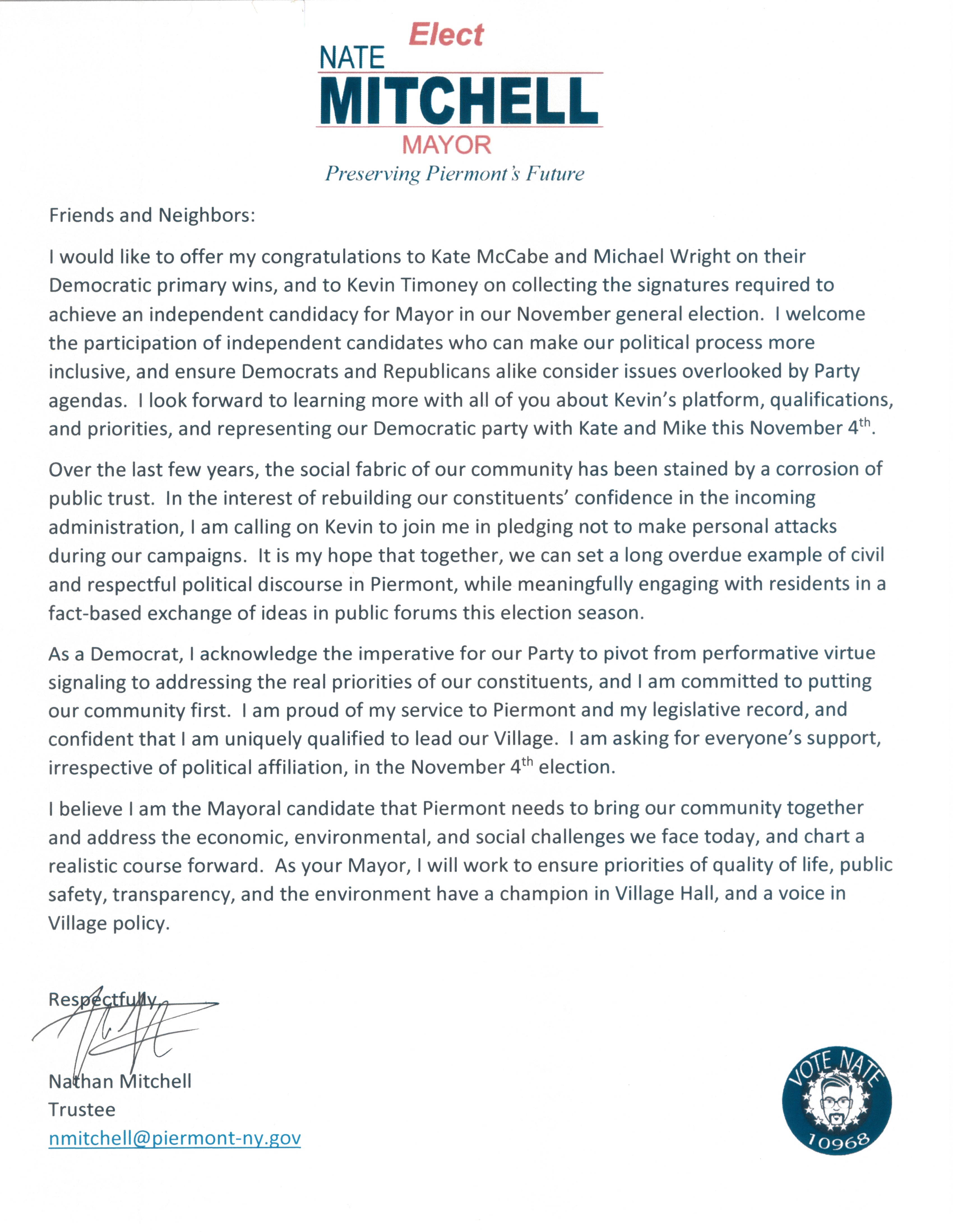 2025 Primary results statement